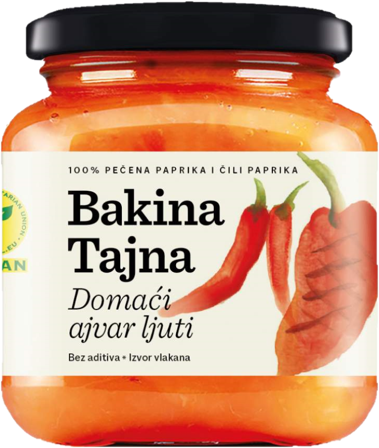 Ajvar 550g Bakina tajna piquant - Granny's Secret